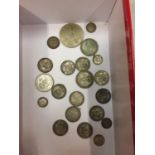 TWENTY PRE DECIMAL COINS - 19 PRE 1947 SILVER AND A 1960 CROWN