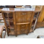 A SHINY WALNUT SIDE BY SIDE BUREAU