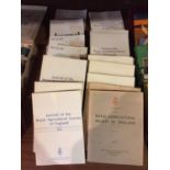 TWENTY TWO COPIES OF THE JOURNAL OF THE ROYAL AGRICULTURAL SOCIETY OF ENGLAND 1970'S, 1980'S, 1990'S