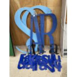 A LARGE QUANTITY OF PERSPEX SIGN MAKING LETTERS