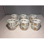 SIX MINTON HADDON HALL MUGS