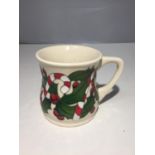 A MOORCROFT CANDY CANE MUG