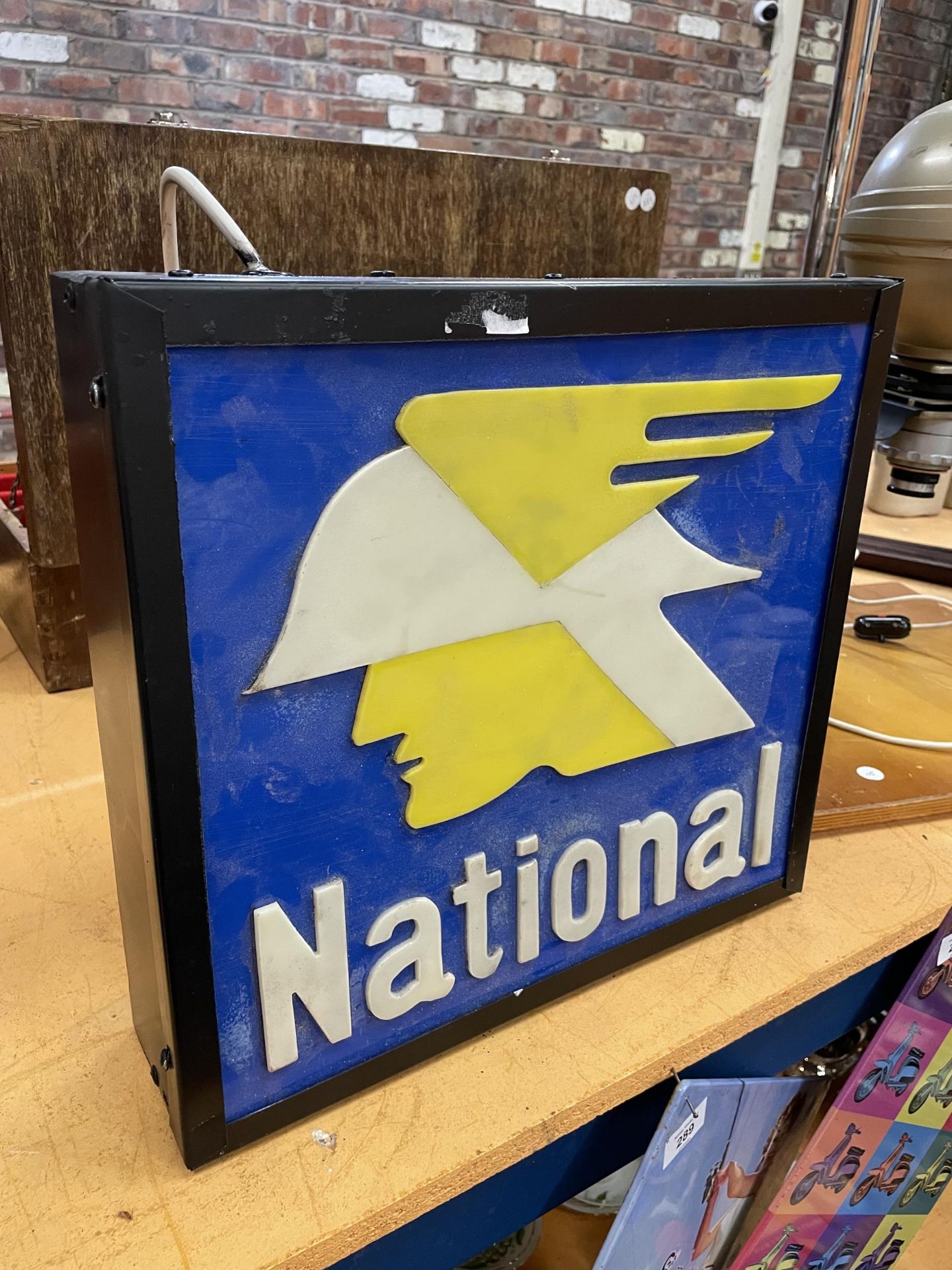 A NATIONAL ILLUMINATED LIGHT BOX SIGN - Image 2 of 2