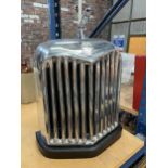 A REPLICA JAGUAR RADIATOR GRILL HEIGHT APPROX 44CM