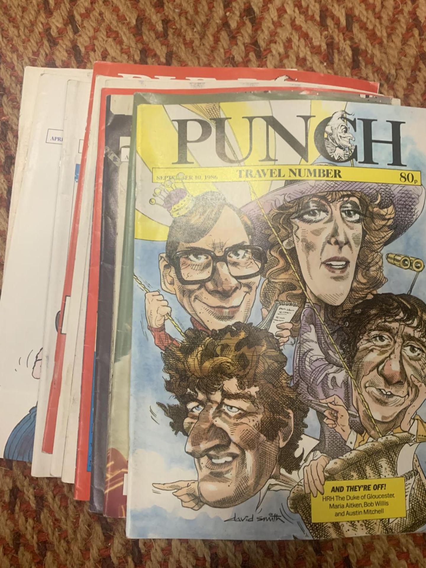 A QUANTITY OF 1980'S PUNCH MAGAZINES PLUS TWO PUNCH CARTOONS HISTORY MAGAZINES - Image 4 of 5
