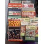 NINE VARIOUS VINTAGE FOOTBALL ANNUALS AND FIVE COPIES OF THE PARK DRIVE BOOK OF FOOTBALL