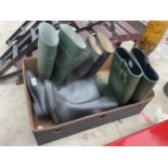 AN ASSORTMENT OF WELLINGTON BOOTS