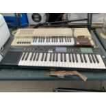 TWO ELECTRIC KEYBOARDS TO INCLUDE A YAMAHA AND A BONTEMPI