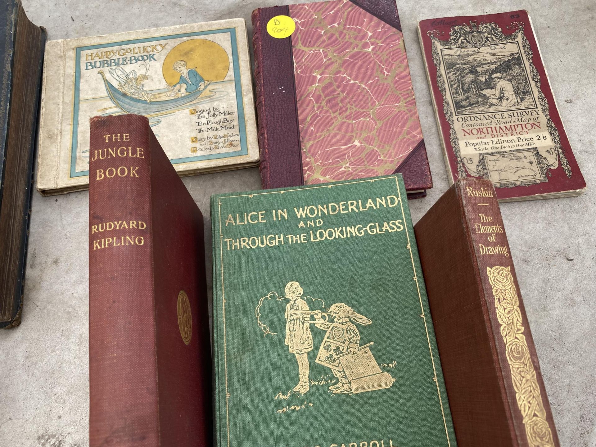 AN ASSORTMENT OF VINTAGE BOOKS TO INCLUDE LEWIS CARROLL ALICE IN WONDERLAND AND BEATRIX POTTER ETC - Image 3 of 7