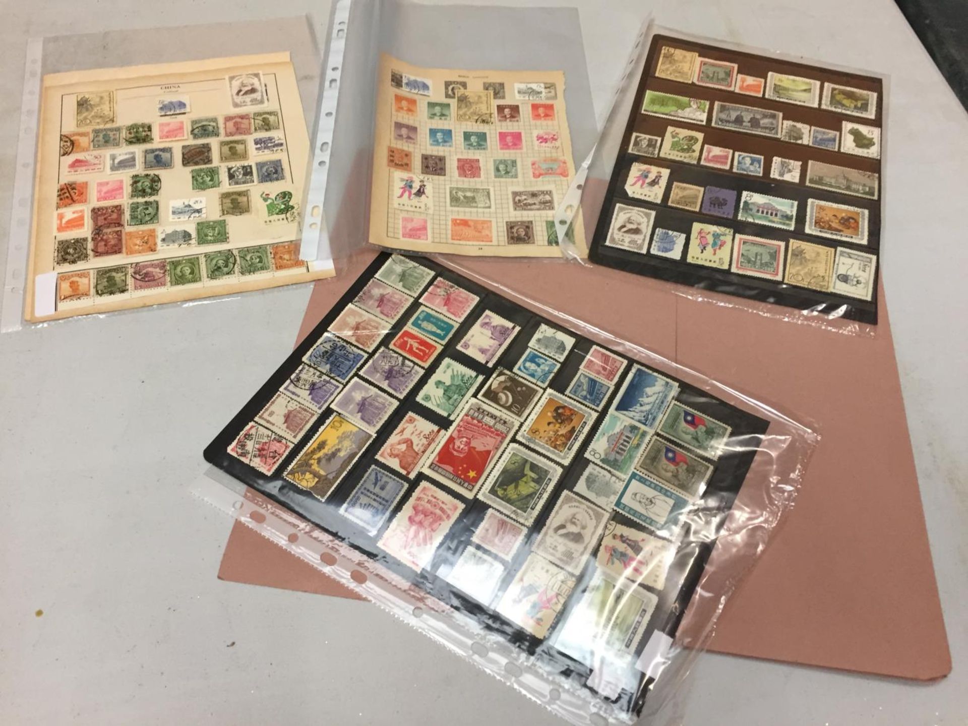 A COLLECTION OF CHINESE STAMPS