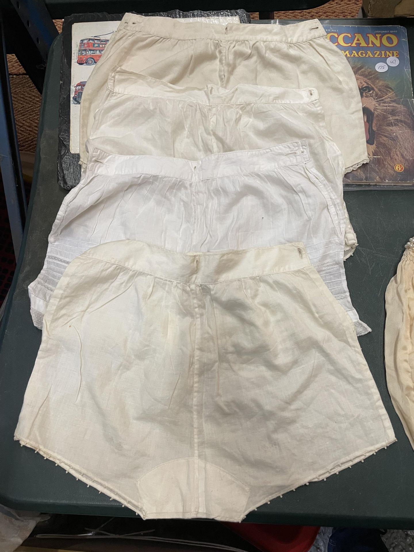 FOUR PAIRS OF VINTAGE LINGERIE SHORTS