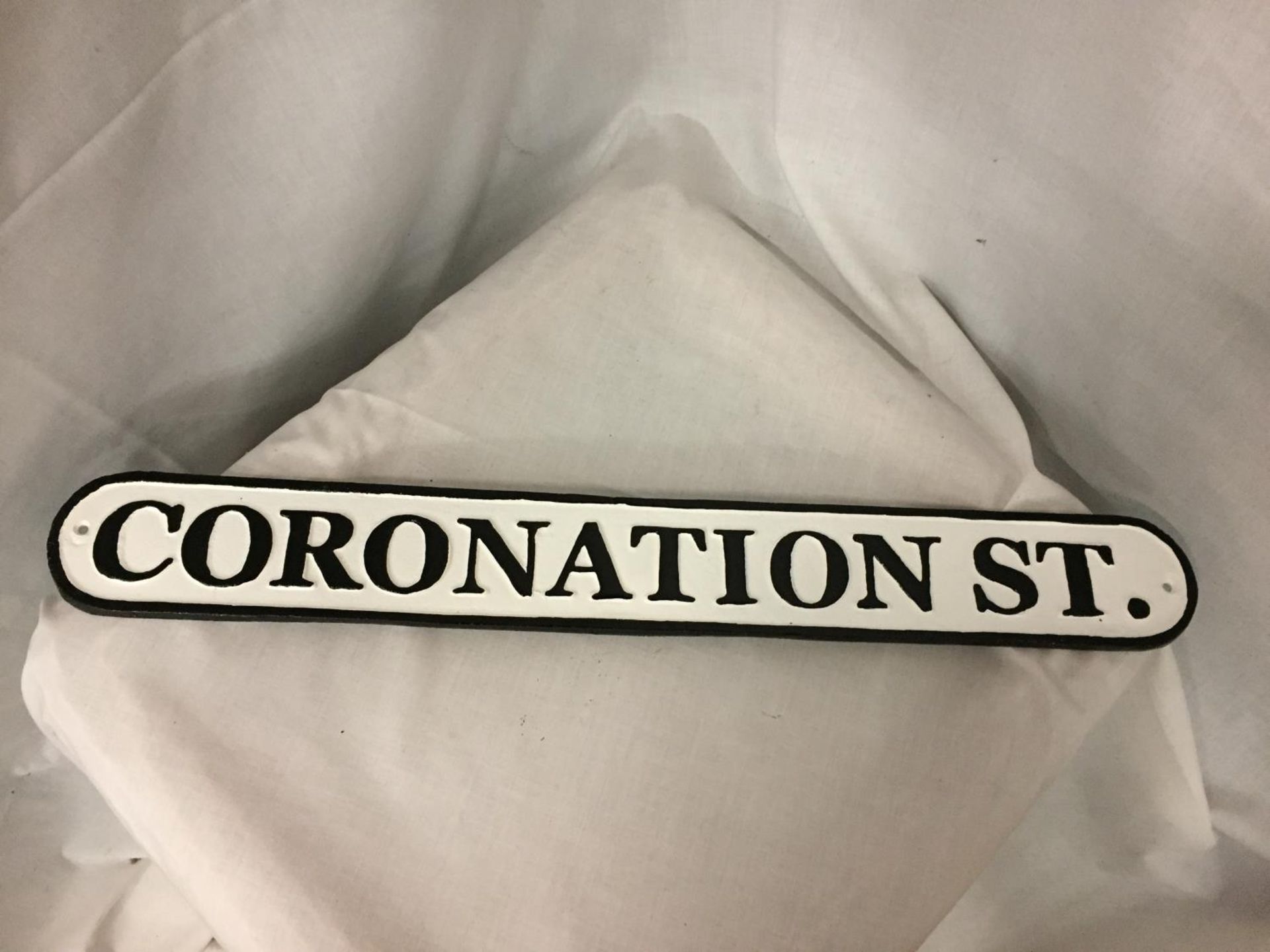 A CAST 'CORONATION STREET' SIGN - Image 2 of 2
