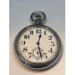 A SUB DIAL POCKET WATCH SEEN WORKING BUT NO WARRANTY