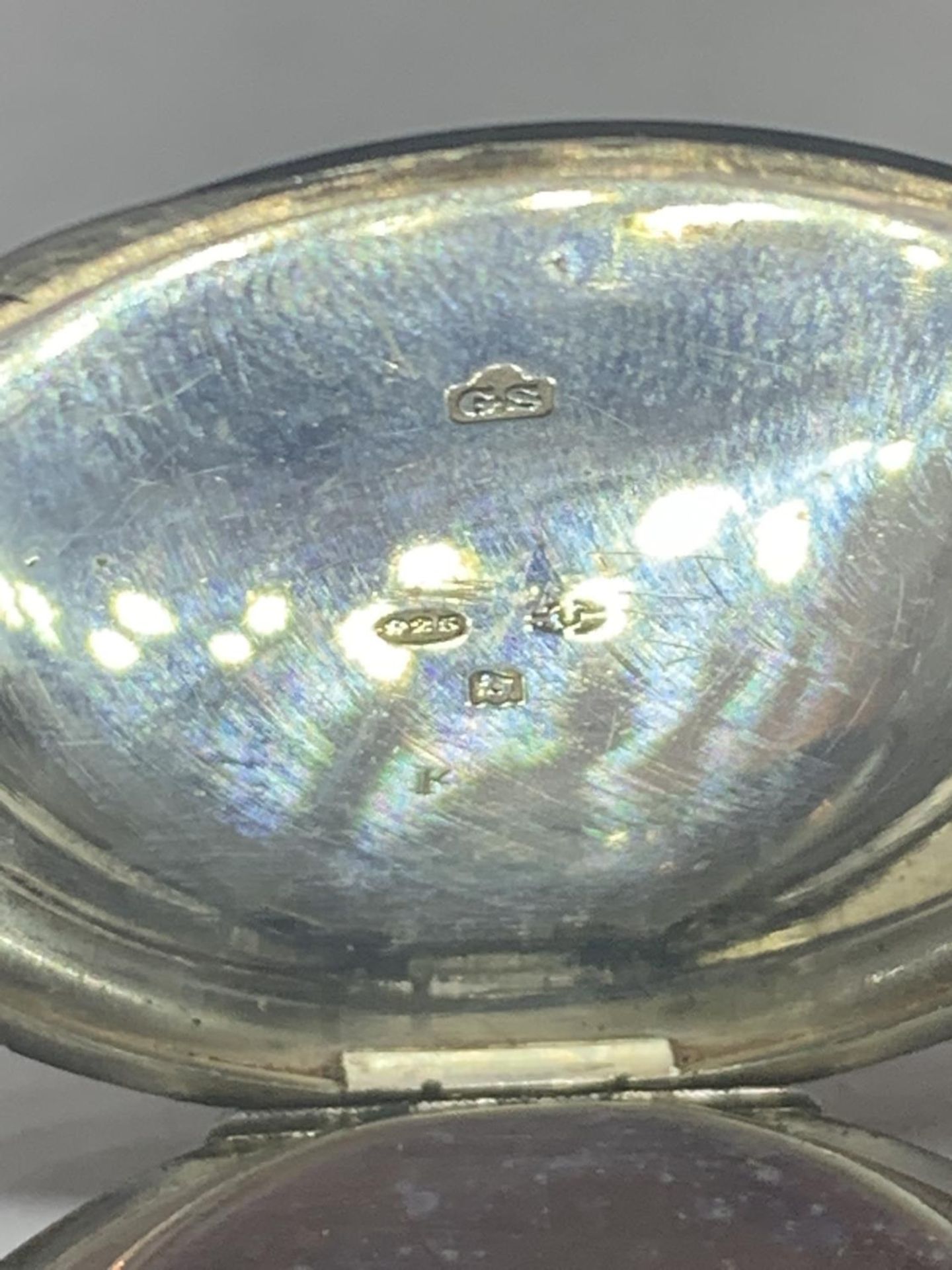 A SILVER ALBION POCKET WATCH MARKED 925 - Image 3 of 3