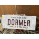 A VINTAGE 'DORMER DRILLS AND REAMERS' ILLUMINATED SIGN