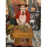 A 1970'S BUTCHER CHARACTER AUTOMATION PUPPET FIGURE