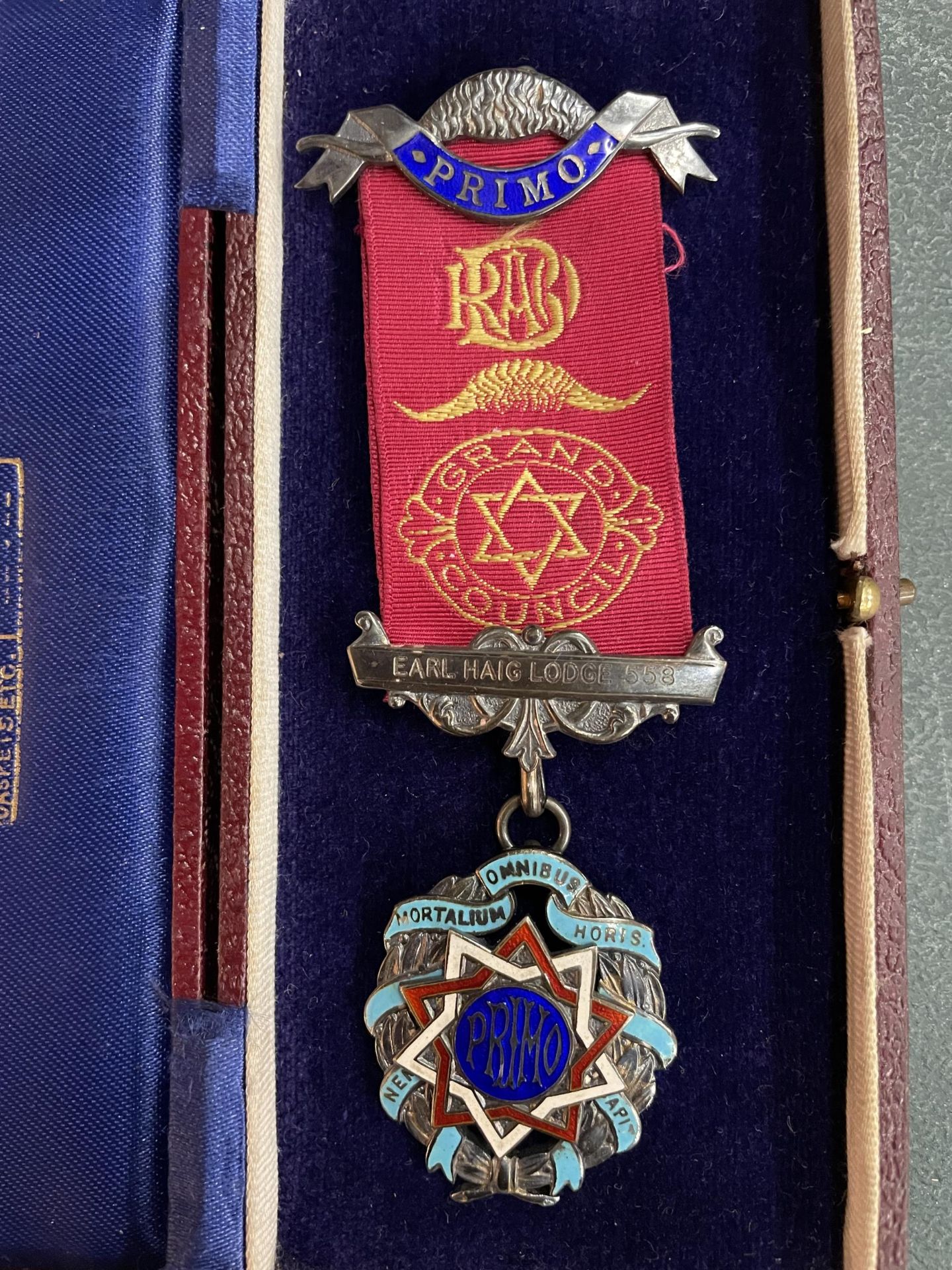 A MASONIC GRAND COUNCIL MEDAL IN A PRESENTATION BOX - Image 2 of 2