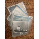 A QUANTITY OF COLOUR AND BLACK AND WHITE PHOTOGRAPHS OF FISHING TRAWLERS
