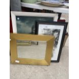 AN ASSORTMENT OF FRAMED PRINTS AND PICTURES