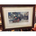 A MOUNTED AND FRAMED PRINT 'THE ELECTION AT EATANSWILL'