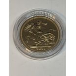 A 2021 GOLD SOVERIEGN PROOF COIN