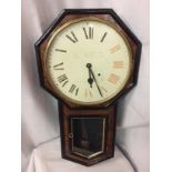 A VINTAGE WALL CLOCK D. NEILD ROCHDALE