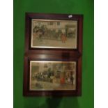 TWO WOODEN FRAMED TUDOVICI PICTURES SIGNED