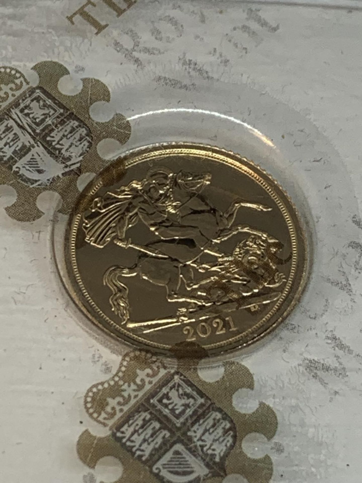 A 2021 GOLD HALF SOVERIEGN PROOF COIN