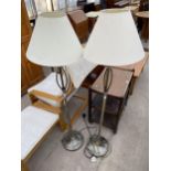 A PAIR OF MODERN STANDARD LAMPS