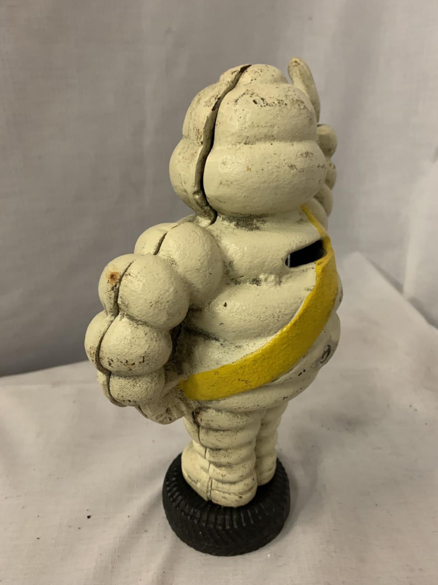 A CAST IRON MICHELIN MAN, HEIGHT 23.5CM - Image 4 of 4
