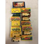 A COLLECTION OF BOXED AND UNBOXED MATCHBOX VEHICLES - ALL MODEL NUMBER 62 OF VARIOUS ERAS AND