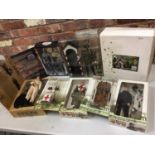 FIVE BOXED ARTICULATED MILITARY FIGURES - BELIEVED DRAGON MODELS - BELIEVED COMPLETE BUT NOT
