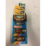 A COLLECTION OF BOXED AND UNBOXED MATCHBOX VEHICLES - ALL MODEL NUMBER 58 OF VARIOUS ERAS AND