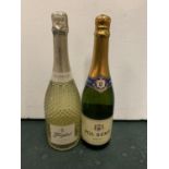 A BOTTLE OF POL REMY BRUT SPARKLING WINE 11% VOL 75CL AND A BOTTLE OF FREIXENET PROSECCO 11% VOL