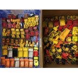 A LARGE QUANTITY OF MATCHBOX AND CORGI CONSTRUCTION VEHICLES