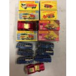 A COLLECTION OF BOXED AND UNBOXED MATCHBOX VEHICLES - ALL MODEL NUMBER 58 OF VARIOUS ERAS AND