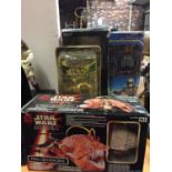 FOUR BOXED STAR WARS FIGURES