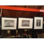 THREE FRAMED PRINTS, ONE OF STONEHENGE. ALL SIGNED LIMITED EDITIONS 195/350, 463/500, 249/450