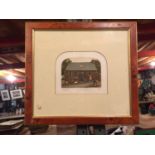 A FRAMED PRINT 'DOGGYDO' BY CHAD COLEMAN 15/250