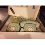 TWO VINTAGE STYLE CHILDREN'S TELEPHONES