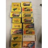 A COLLECTION OF BOXED AND UNBOXED MATCHBOX VEHICLES - ALL MODEL NUMBER 51 OF VARIOUS ERAS AND