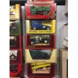 FIVE BOXED MATCHBOX MODELS OF YESTERYEAR MODEL VEHICLES - VANS AND WAGONS