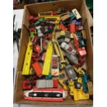APPROX 43 DIECAST VEHICLES TO INCLUDE, MATCHBOX CARS, TRUCKS, TRACTORS, ETC