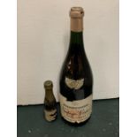 A BOTTLE OF 1954 MERRYDOWN VINTAGE CIDAR AND A BOTTLE OF BABY MOUSSEC