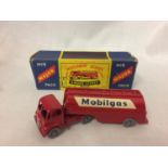 A BOXED MATCHBOX SERIES MOBIL GAS WAGON NO 8 (SOME BIRO ON BOX)