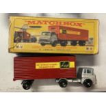 A MATCHBOX LESNEY ARTICULATED FREIGHT TRUCK, BOXED