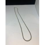A MARKED SILVER ROPE DESIGN NECKLACE LENGTH 45CM