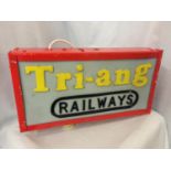 AN ILLUMINATED TRIANG RAILWAYS SIGN