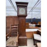 A 19TH CENTURY OAK 30 HOUR LONGCASE CLOCK BY RICHARD JEBB