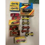 A COLLECTION OF BOXED AND UNBOXED MATCHBOX VEHICLES - ALL MODEL NUMBER 52 OF VARIOUS ERAS AND